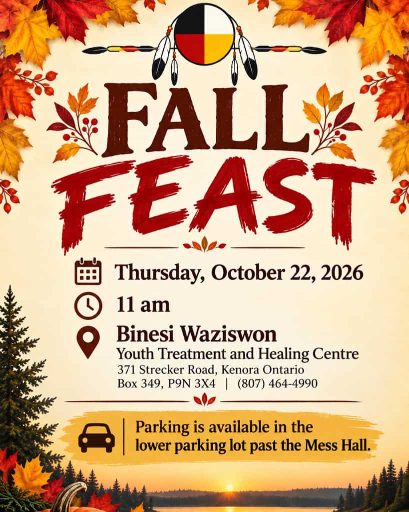 A poster for the Oct. 22 Binesi Waziswon Fall Feast.